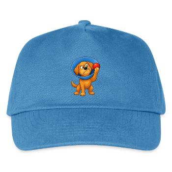 Grumpy Dog Cone Of Shame - Kids’ Baseball Cap - peacock-blue - Front