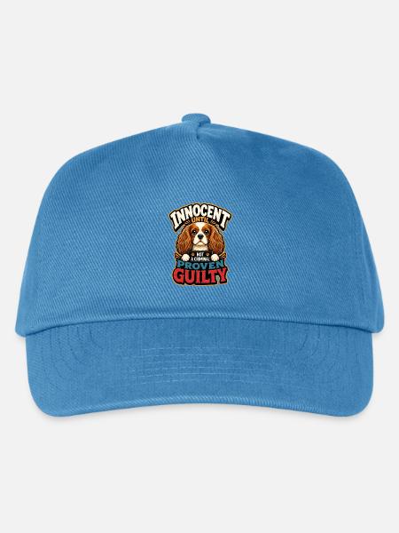 Kavallerier King Charles Spaniel - Kinder Basecap - Pfauenblau