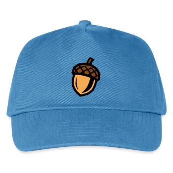 Eichel Symbol - Kinder Basecap - Pfauenblau - Vorne