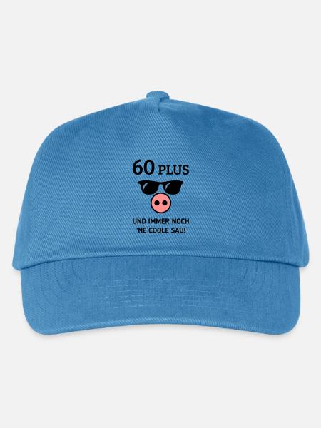 60 Plus Und Immer Noch ’Ne Coole Sau! (Geburtstag) - Kinder Basecap - Pfauenblau