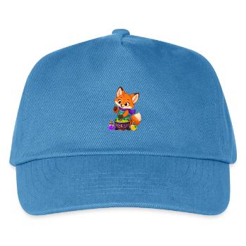 Zauberfuchs im Kessel - Kinder Basecap - Pfauenblau - Vorne