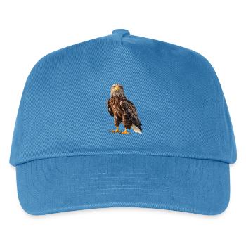 Seeadler Adler Eagle - Kinder Basecap - Pfauenblau - Vorne