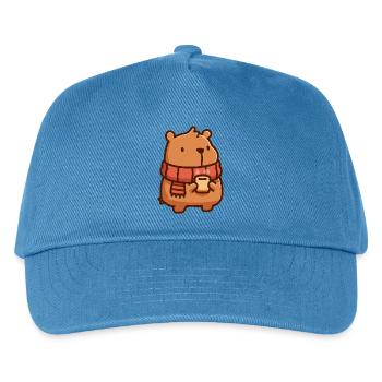 Kapybara-kleines Nagetier - Kinder Basecap - Pfauenblau - Vorne