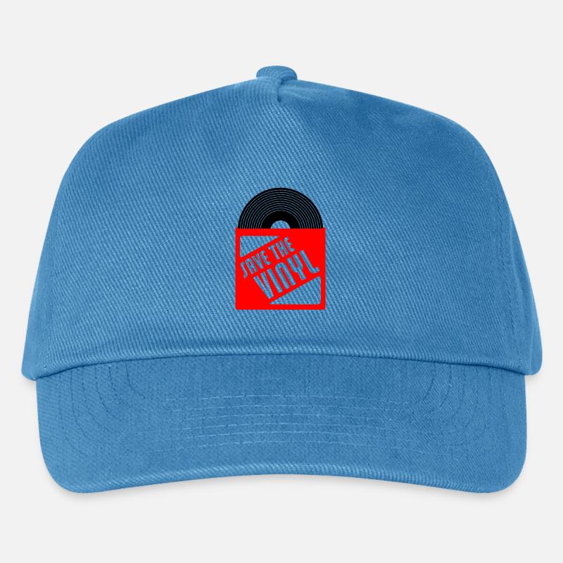 save the vinyl - Kinder Basecap - Pfauenblau