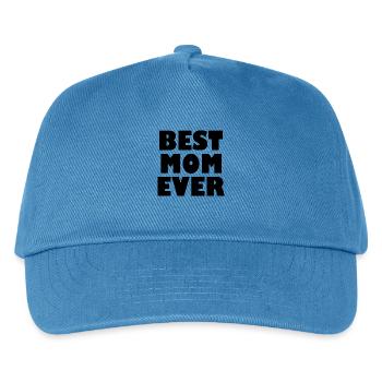 Best mom ever - Kinder Basecap - Pfauenblau - Vorne