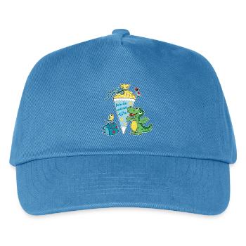 Schoolchild Dragon. Oh my bag! - Kids’ Baseball Cap - peacock-blue - Front