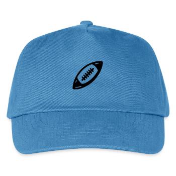 Rugby Football Amerika - Kinder Basecap - Pfauenblau - Vorne