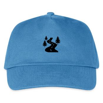 weg bäume - Kinder Basecap - Pfauenblau - Vorne