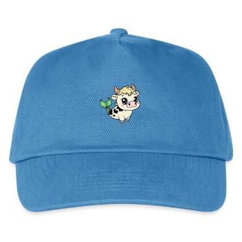 Niedliche Seekuh Kuh - Kinder Basecap - Pfauenblau - Vorne