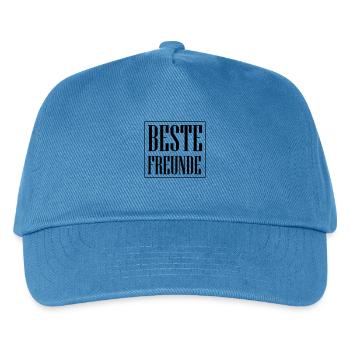 Beste Freunde Freundschaft - Kinder Basecap - Pfauenblau - Vorne