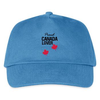Canada Lover Kanada Land Nordamerika Geschenk - Kinder Basecap - Pfauenblau - Vorne
