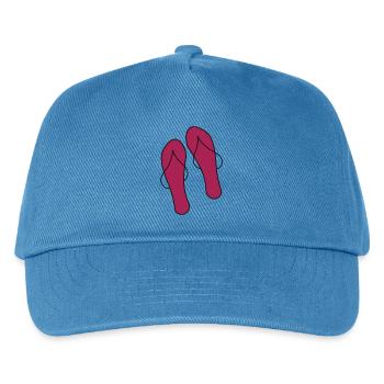 flipflops - Kinder Basecap - Pfauenblau - Vorne