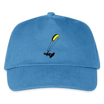 kite-surf - Kinder Basecap - Pfauenblau - Vorne