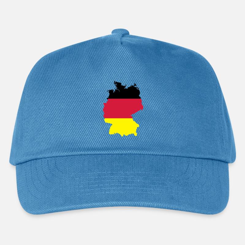 Deutschland - Kinder Basecap - Pfauenblau