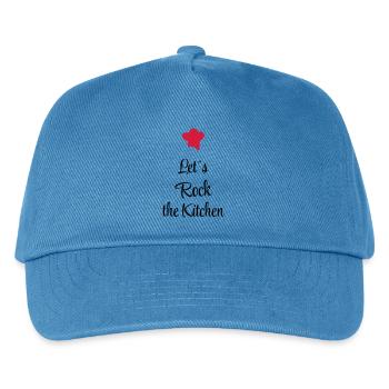 kochen - Kinder Basecap - Pfauenblau - Vorne