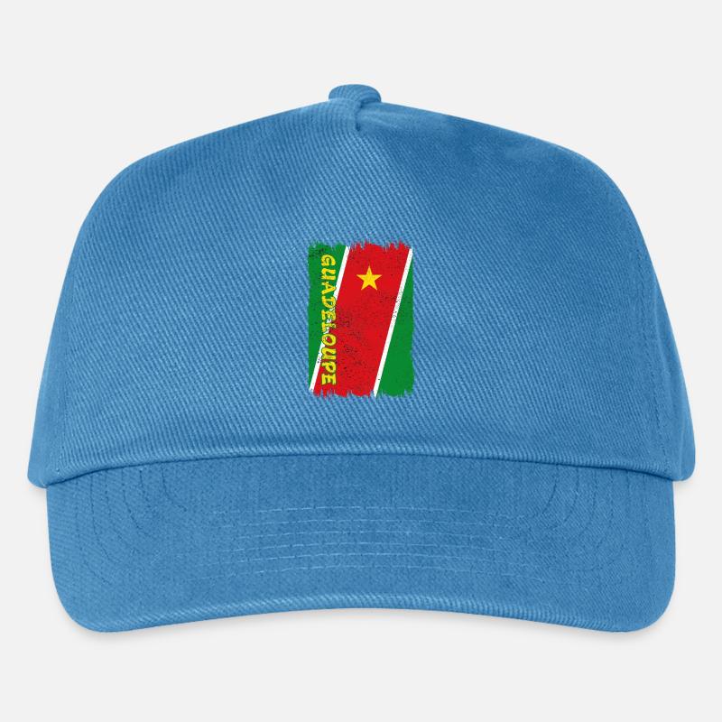 Drapeau de Guadeloupe - Casquette de baseball Enfant - bleu paon