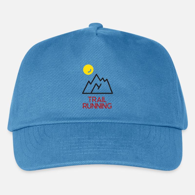 Trailrunning - Kinder Basecap - Pfauenblau