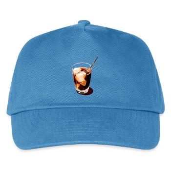 Illustration de boisson au café - Casquette de baseball Enfant - bleu paon - Devant
