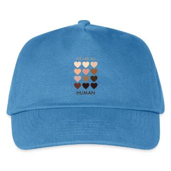 We are all human - Kinder Basecap - Pfauenblau - Vorne