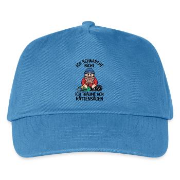 Saw Wood Sawdust Woodland Lumberjack Statement - Kids’ Baseball Cap - peacock-blue - Front