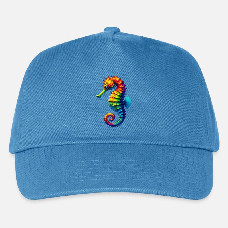 Seepferdchen - Kinder Basecap - Pfauenblau