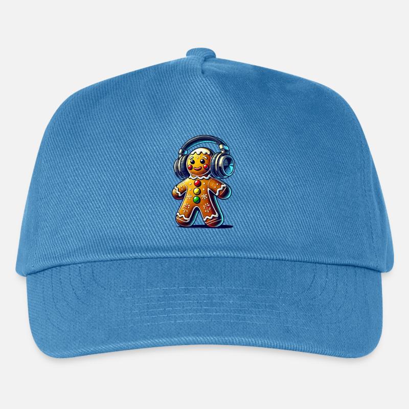 Gingerbread Music Lebkuchenmann - Kinder Basecap - Pfauenblau