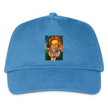 The Seer - Kids’ Baseball Cap - peacock-blue - Front
