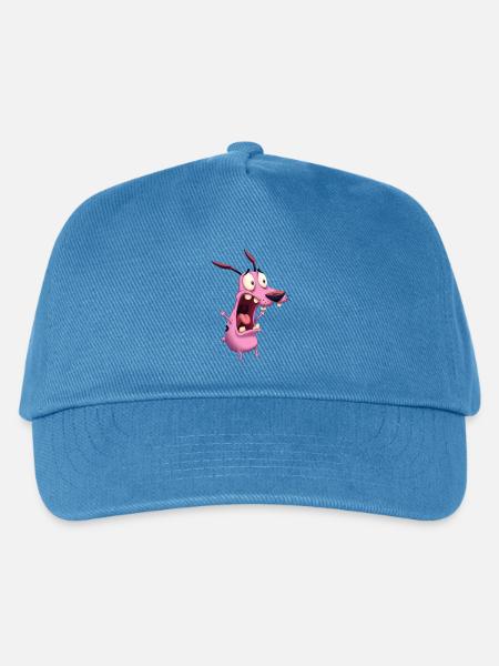 Verspieltes Cartoon-Hund Motiv - Kinder Basecap - Pfauenblau