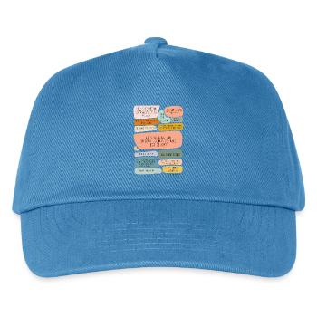 Apprentissage de phrases et d’affirmations pour les enfants - Casquette de baseball Enfant - bleu paon - Devant