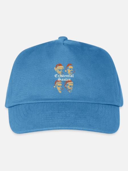 Existenzielle Weihnachtsmänner mit Sonnenbrille - Kinder Basecap - Pfauenblau