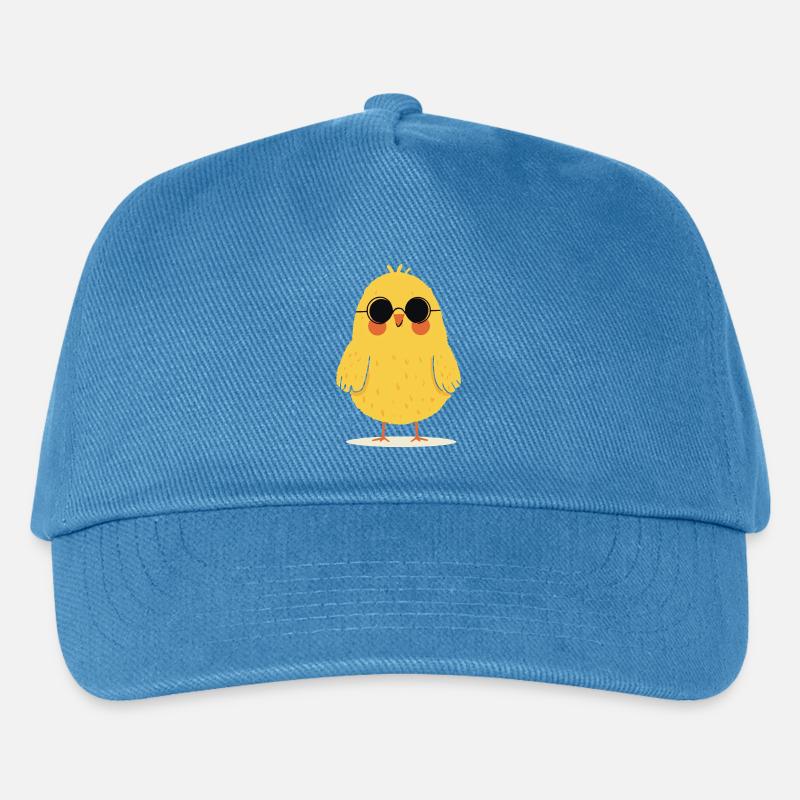 Küken mit Sonnenbrille - Kinder Basecap - Pfauenblau
