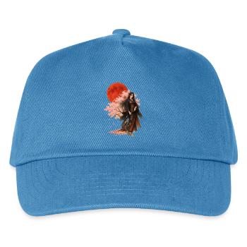 Beautiful Warrior | Oriental Japanese Art - Kids’ Baseball Cap - peacock-blue - Front