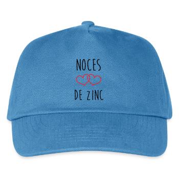 Zinc Wedding 76 Years - Kids’ Baseball Cap - peacock-blue - Front