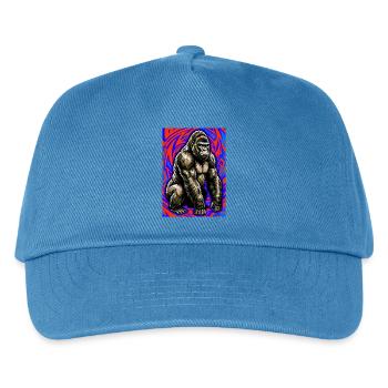 Gorilla - Kinder Basecap - Pfauenblau - Vorne