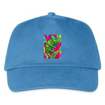 chameleon - Kids’ Baseball Cap - peacock-blue - Front
