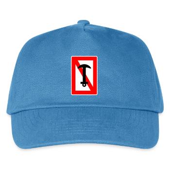 Interdiction d’ancre - navire d’ancre, capitaine de voilier - Casquette de baseball Enfant - bleu paon - Devant