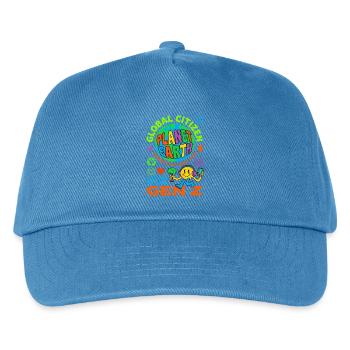 Global Citizen Planet Earth Gen Z - Kids’ Baseball Cap - peacock-blue - Front