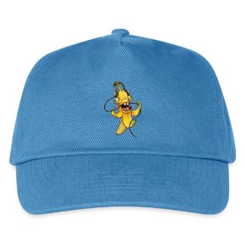 Banana Beat Mascot - Kids’ Baseball Cap - peacock-blue - Front