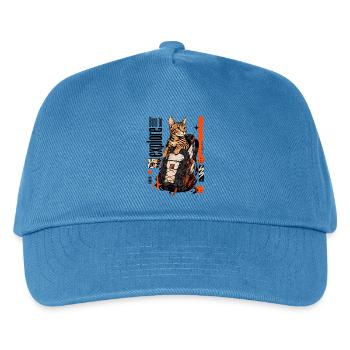 Born to Explore – Adventure Bengal Cat - Kids’ Baseball Cap - peacock-blue - Front
