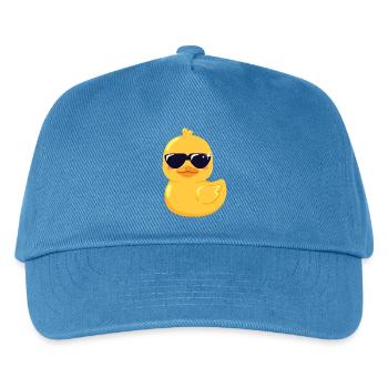 Sunglasses duck for summer - Kids’ Baseball Cap - peacock-blue - Front