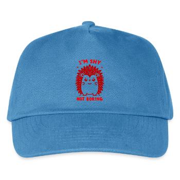 Schüchterner Roter Igel - Kinder Basecap - Pfauenblau - Vorne