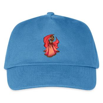 Crimson Bloom Bauchtänzerin - Kinder Basecap - Pfauenblau - Vorne