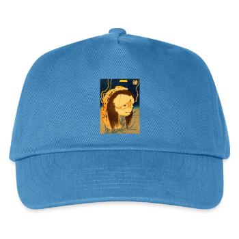 Oiwa-san - Kinder Basecap - Pfauenblau - Vorne