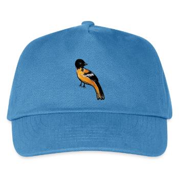 Crimson Robin auf Mitternacht - Kinder Basecap - Pfauenblau - Vorne