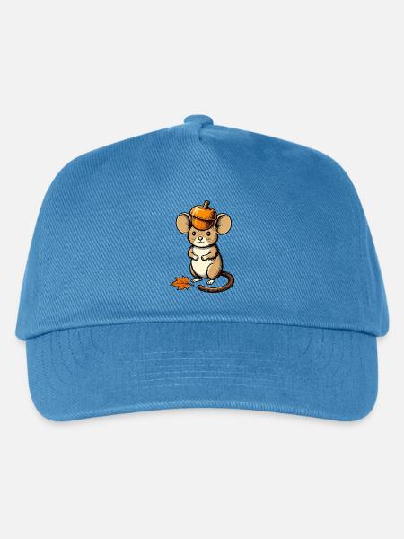 Waldmaus im Eichelhut - Kinder Basecap - Pfauenblau