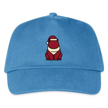 Capybara Weihnachten Icon - Kinder Basecap - Pfauenblau - Vorne