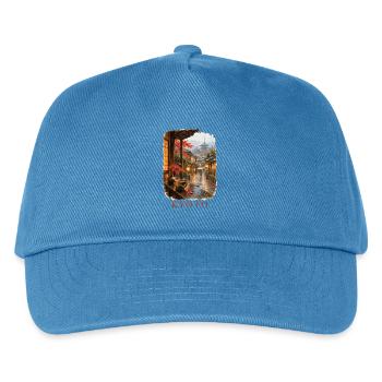 Kyoto Japan Vintage Frühlingsanhänger - Kinder Basecap - Pfauenblau - Vorne