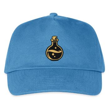 Zaubertrank Flasche Icon - Kinder Basecap - Pfauenblau - Vorne