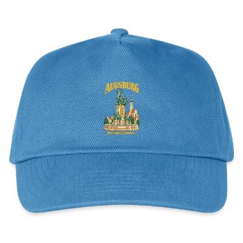 Augsburg Herkulesbrunnen - Kinder Basecap - Pfauenblau - Vorne