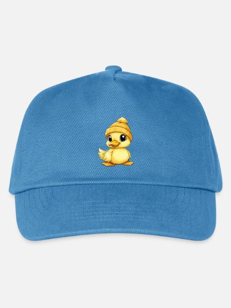 Ente Süß Niedlich Baby Kinder Tier Entchen Cartoon - Kinder Basecap - Pfauenblau